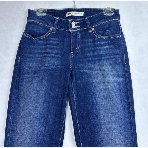 Levi’s 529 Curvy Bootcut Jeans Women’s Size 27 Blue Mid Rise Stretch Denim Pants - Picture 4 of 12